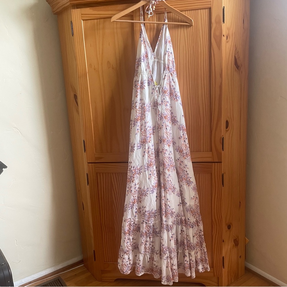 Roberta Roller Rabbit Floral Maxi Dress - White and Pink
